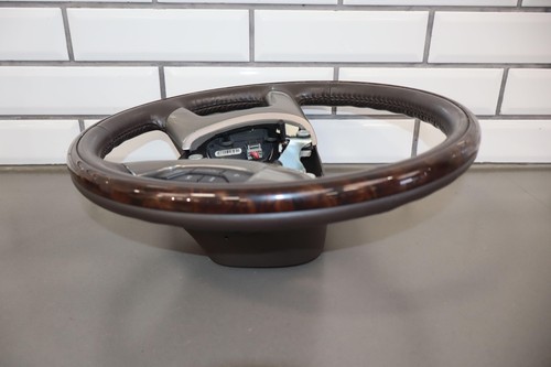 09-10 GMC Yukon Denali Cocoa Leather Heated Steering Wheel Woodgrain 81k - Picture 13 of 19