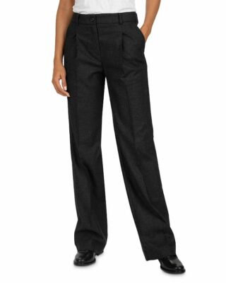 New NWT Women's Ba&sh Paline Gray Straight Leg Pants Wool Blend Size Large/10