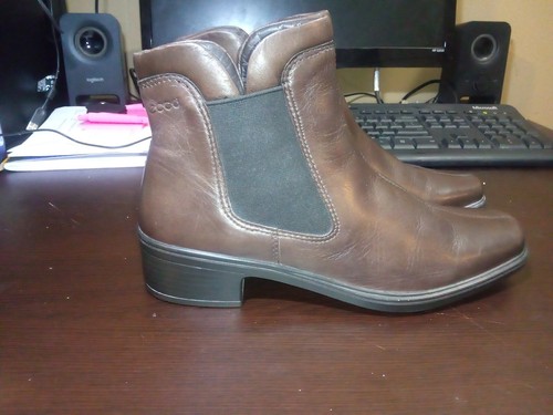 Women's leather boots made by ECCO 