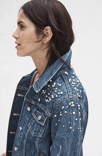 NWOT Anthropologie Pilcro Pearled Denim 