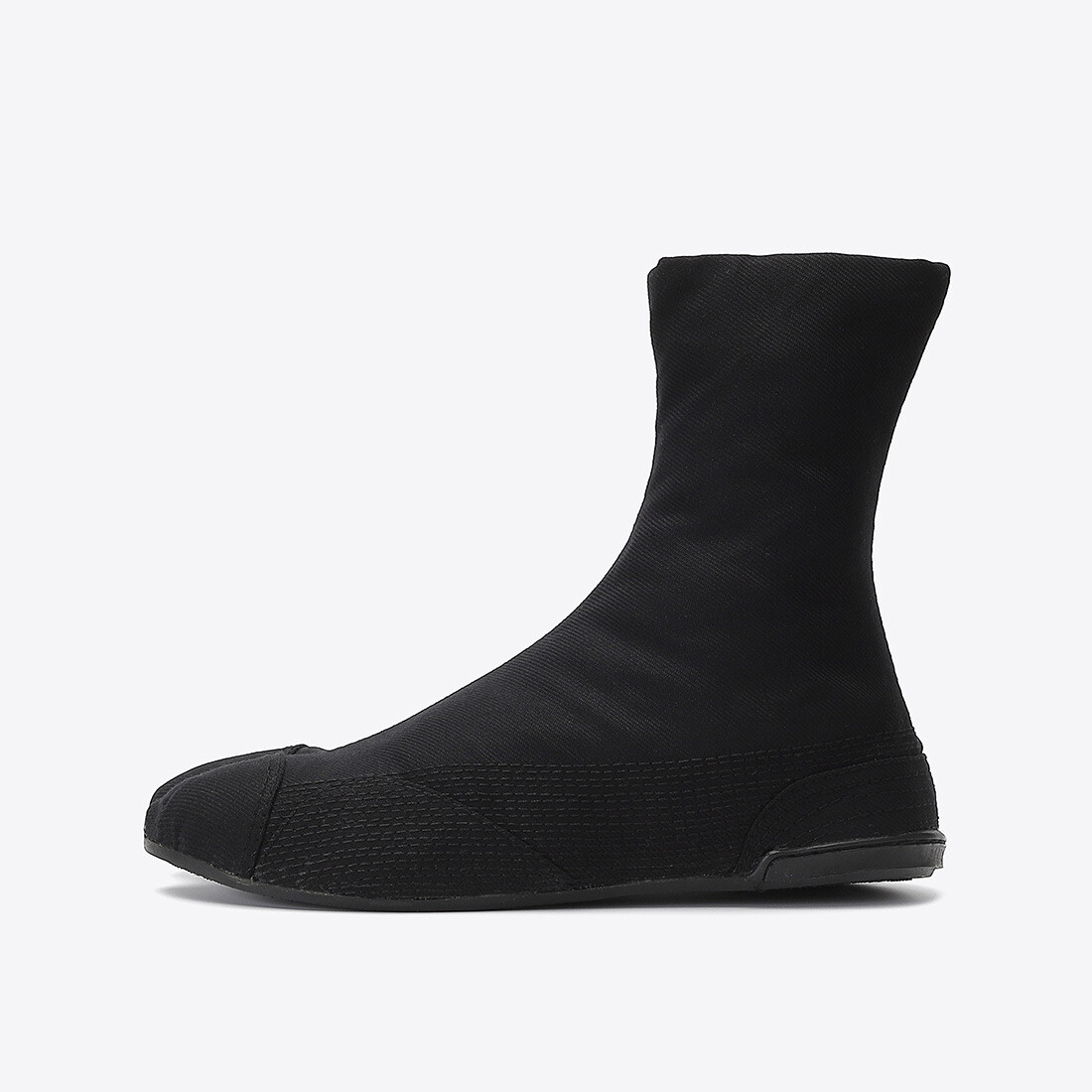 Ninja Boots All Black Air cushion Shoes 7 Clasps SAISUI Jika-tabi