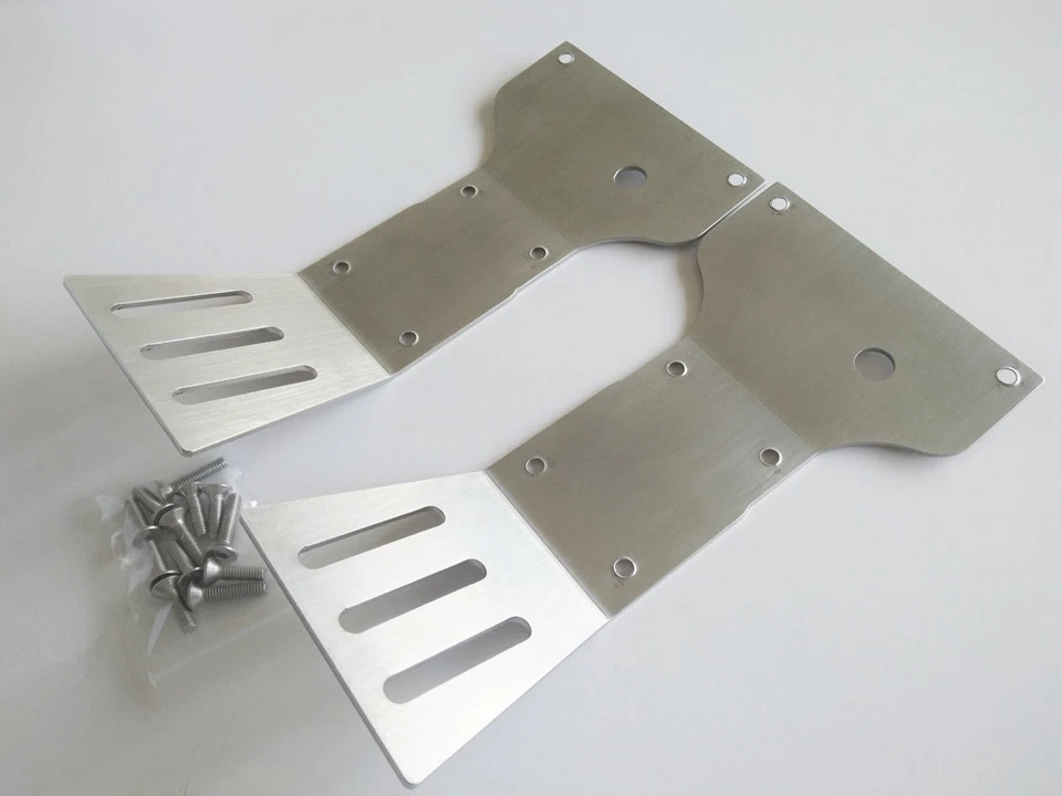 Armadura protectora de placa de deslizamiento delantera + trasera de acero inoxidable para 1/7 RC CAR CEN REEPER Foto 2 de 4