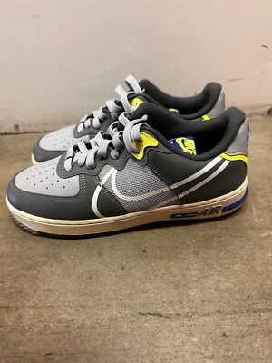 Nike. Air Force 1 React Wolf Grey / White Smoke Grey.  Size 8. CD4366-002.      