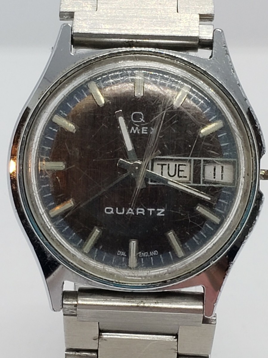 Vintage Timex Day Date Quartz Men's 35mm Watch | eBay