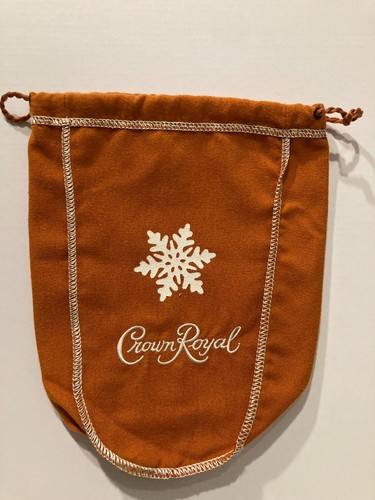 CROWN ROYAL SALTED CARAMEL LIMITED EDITION 9" BAG WITH SNOWFLAKE - NEW - Picture 2 of 2