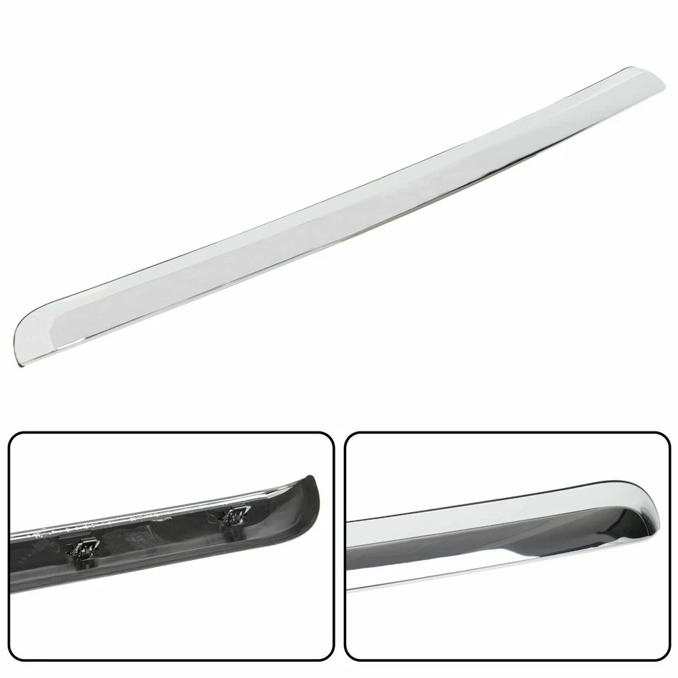 For GM1235109 Hood Molding Trim Chrome Fit For 07-2013 GMC Sierra 1500 2500 3500 Foto 3 de 4