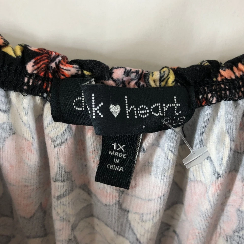 Derek Heart Plus Floral Off Shoulder Jumpsuit Colorful Size 1X - Image 3 of 4
