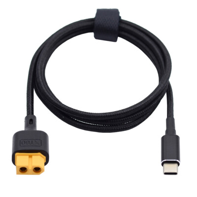 XT60 to Type-C Fast Charging Cable SC100 Protocol USB-C RC Lipo Battery  Cord | eBay