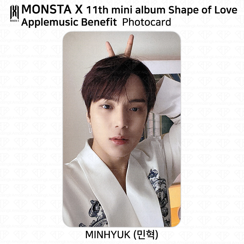 Monsta X 11th Mini Album Shape of Love Photocard Apple Music Monsta X 11th Mini Album Shape of Love Photocard Apple Music