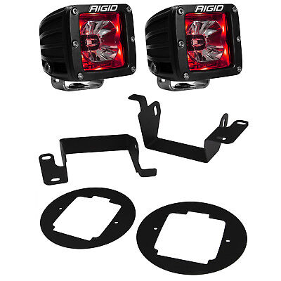 Rigid Radiance LED Fog Light Kit Red Backlight for 14 15 GMC Sierra 1500 20202