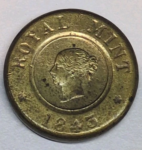 SOVEREIGN COIN WEIGHT ANTIQUE NUMISMATIC HALF GUINEA GOLD SCALES WEIGHT BRASS