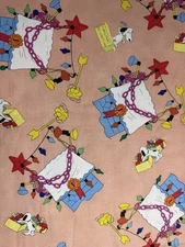 Christmas Snoopy Cotton Fabric 1 1/2 Yards Long 44" Wide  Quilting Treasures
