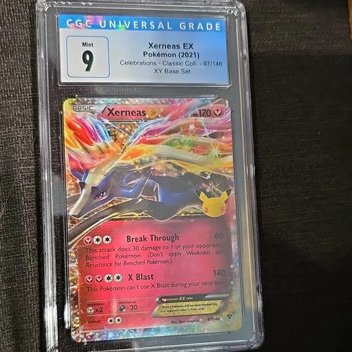 Pokémon Xerneas EX Celebrations Classic Collection CGC 9 Holo 97/146 Card