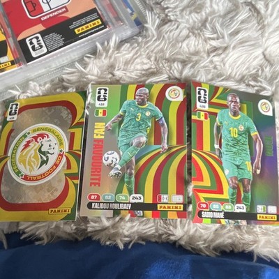 Panini FIFA 365 2023 3 Karten Senegal Badge Koulibaly Icon Mané