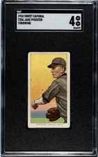 1910 T206 Jake Pfeister Throwing Sweet Caporal 350/30 SGC 4
