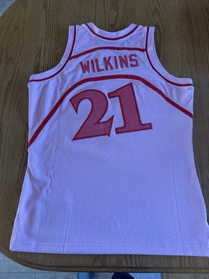 Mitchell & Ness Dominique Wilkins Atlanta Hawks NBA Jersey M Pink