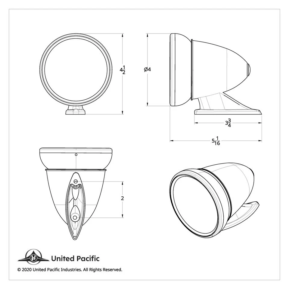 4 Bullet Race & Sports Car GT Racing NEGRO Lateral Exterior 1 Espejo Rat Rod Foto 4 de 4