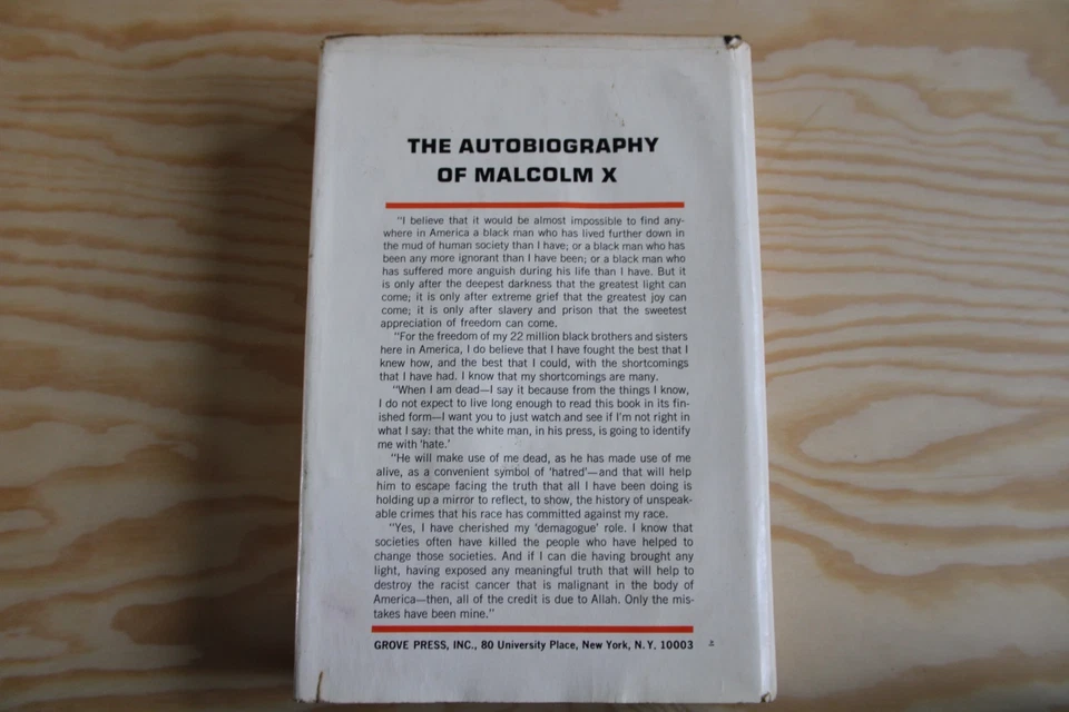 THE AUTOBIOGRAPHY OF MALCOLM X w/ Alex Haley 1st Edition/4th Printing 1965 HC/DJ Foto 2 de 4