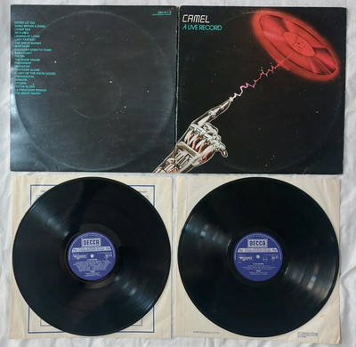 CAMEL - A Live Record- Vinyl LP Album - Gatefold - DECCA Gama 1978  - VG