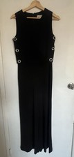 MICHAEL Michael Kors Black Sleeveless Wide leg Jumpsuit Size S