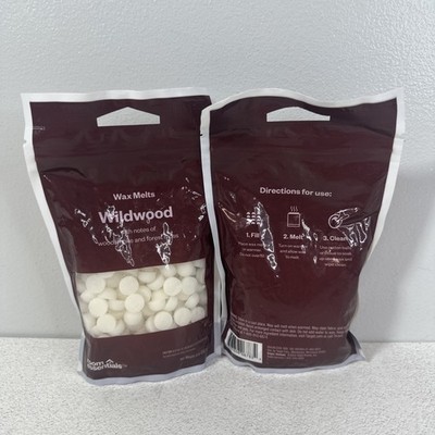 Room Essentials Wildwood Wax Melts 4oz Each NEW Notes Of Woodsmoke Forest Moss