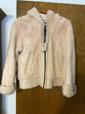 Coach Shearling Jacket Size 10(8). Pink. Women. Excellent Condition.