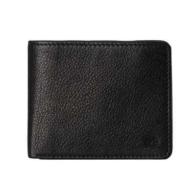 New Men's RFID Blocking Genuine Leather Trifold Wallet with ID Window&Card Slots