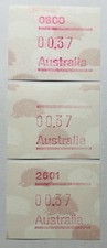 Australia 1987 Echidna Frama Label 3 Stamps ATM Vending Machine MNH