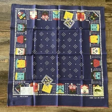 New Kapital Fast Color Selvage Bandana - KACHINA & PECKISH RAINBOWY - Purple