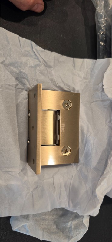 FHC shower glass mounting hardware