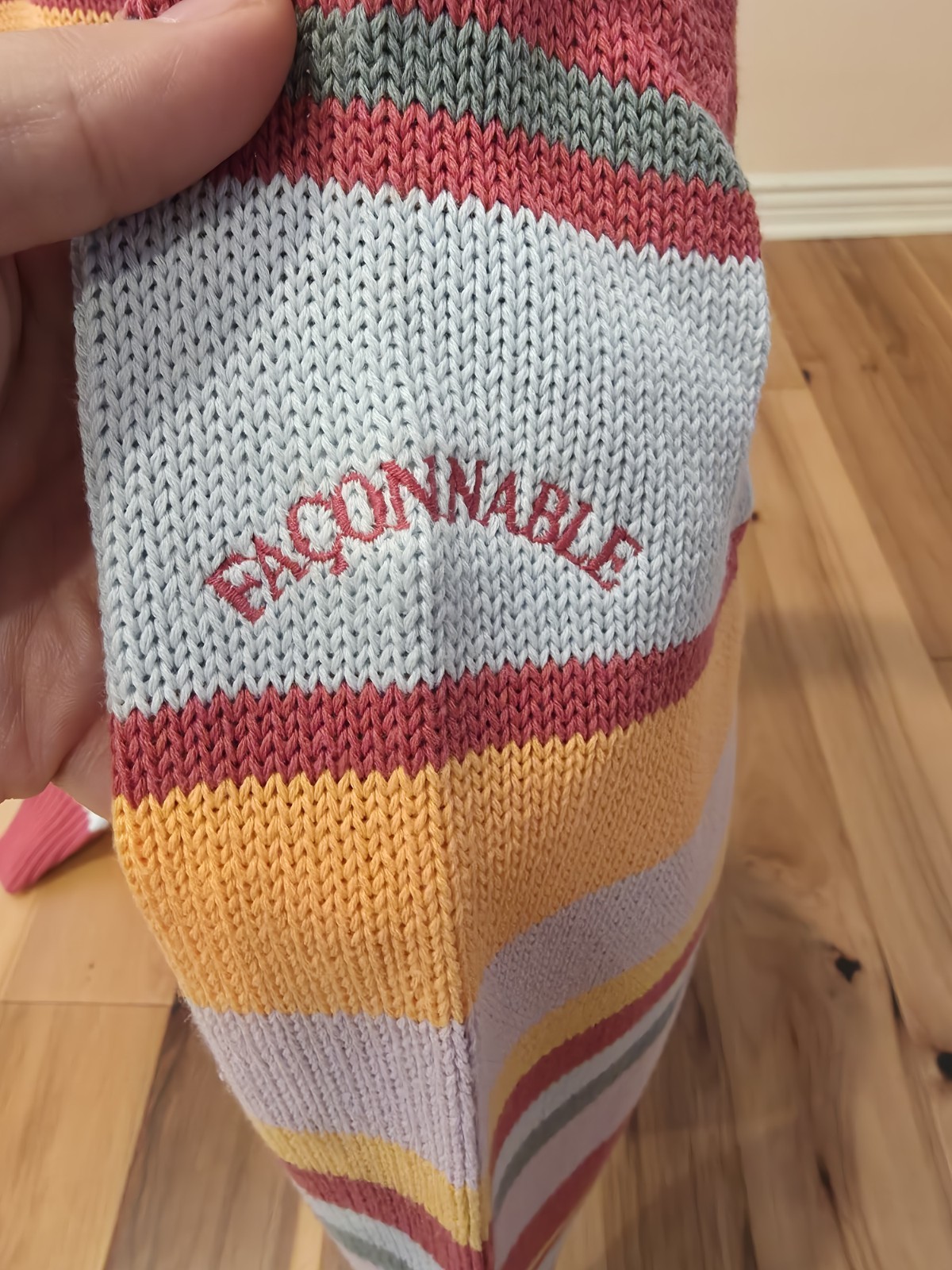 Façonnable Multi-colored Stripped Sweater Men's S… - image 2