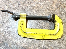 Vintage John Deere TY3394 3 Inch Yellow C Clamp Made in USA TY Series Tool
