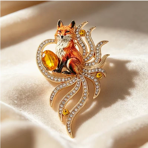 【新品・未使用】ルクセンブルク発！ブローチ Fox winter fox brooch products for sale | eBay