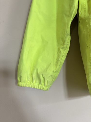The North Face Boys Hyvent Rain Hooded Jacket XS Neon Green Size 6 CS/TP Stained - Picture 9 of 17