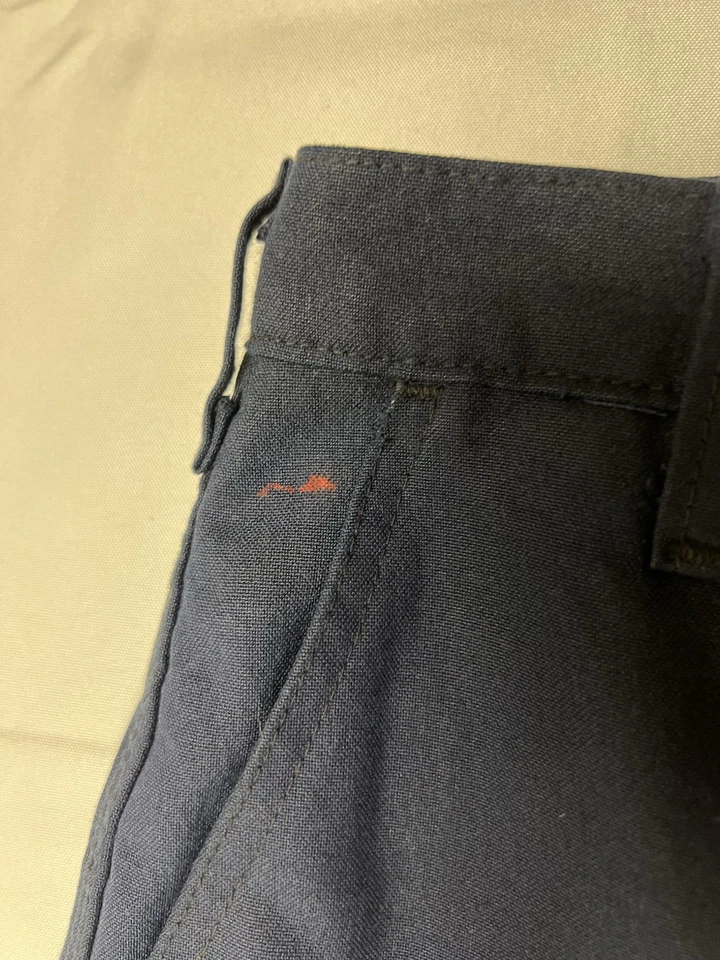 Workrite FR 2112 Work Pants Nomex HRC 1 Men's Size 30X Navy 6.6 Arc Rating - Image 2 of 4