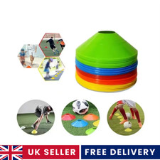 Multi-Sport Agility Cones Set, Durable Disc Markers for Soccer, Football & Rugby
