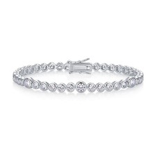 Moissanite Tennis Bracelet  Silver-ALL ORIGINAL PACKAGING 19CM, 7.5 Inch
