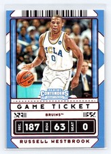 2020 Panini Contenders Draft Picks Game Ticket Red #3 Russell Westbrook