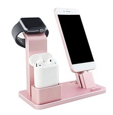 4 In 1 Aluminum Alloy Phone Watch Stand Docks Holder .