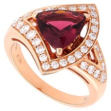 Bvlgari Divas Dream Openwork 18 Kt Rose Gold Ring, Size 56