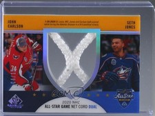 2020-21 Upper Deck SP Game Used 4/15 John Carlson Seth Jones #ASNC-CJ 01g1