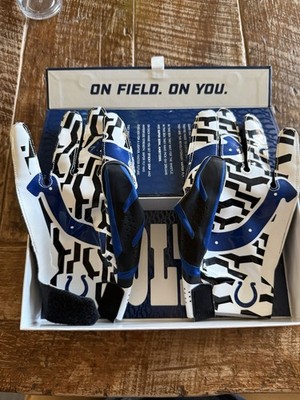 Indianapolis Colts Hyperfuse Nike Vapor Fly Gloves - Extra Large