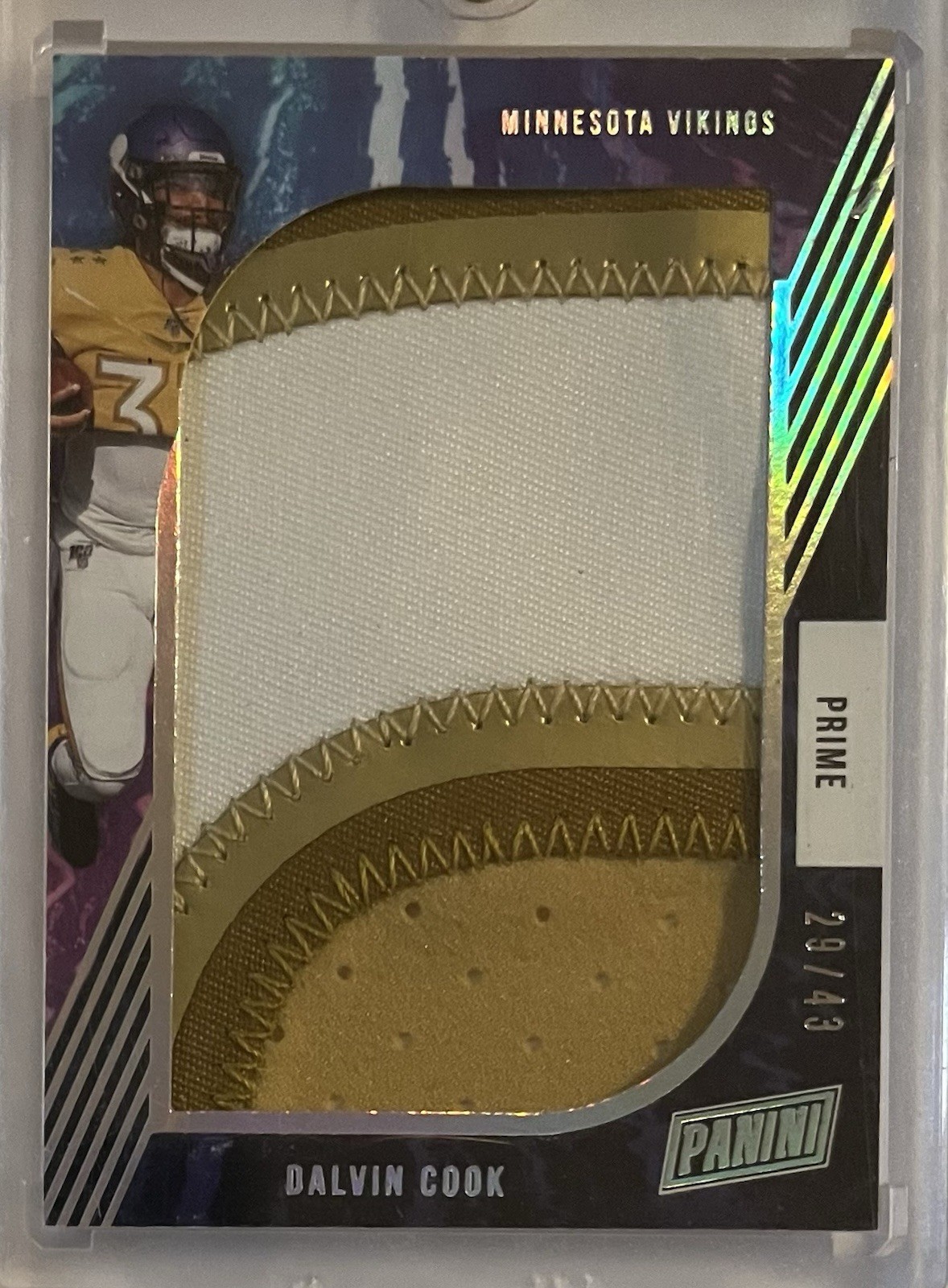 2021 Panini Vikings Dalvin Cook Game Worn Prime Patch 29/43