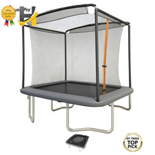 6X8Ft Trampoline Meets ASTM Safety Standards Easy-Fold Storage