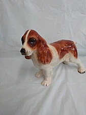 Vintage Coopercraft Brown & White Cocker Spaniel Dog Figurine