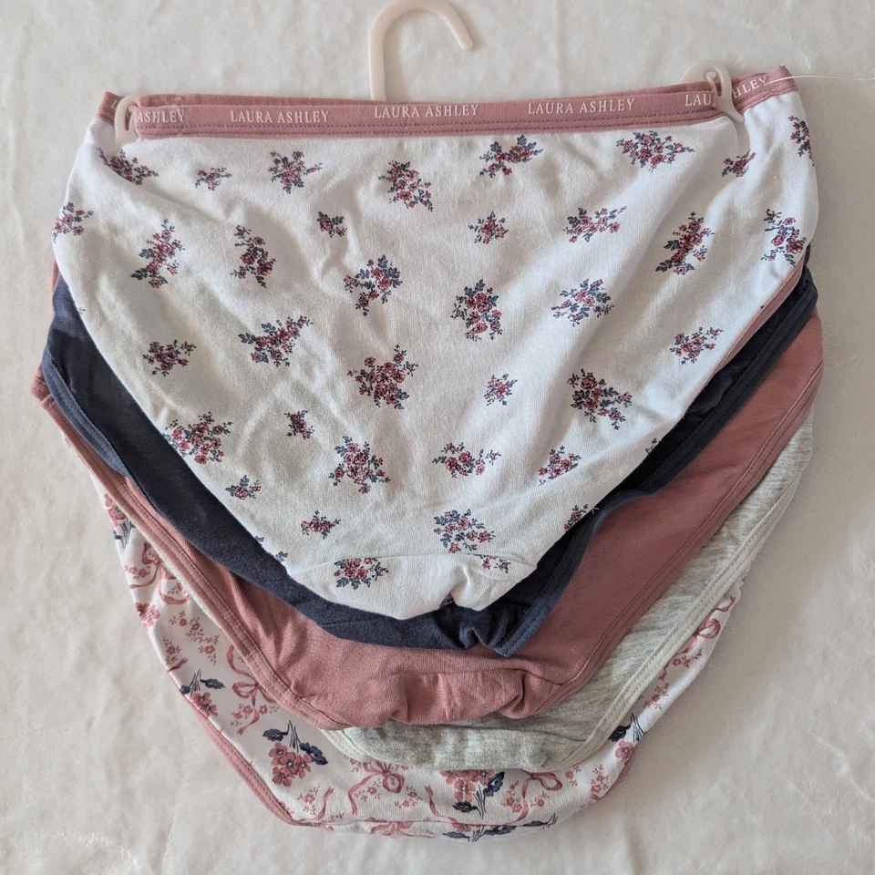 Трусики женские Laura Ashley упаковка 5 шт. хлопок спандекс бирка бесплатные размер S цветочный узор - Изображение 2 из 4