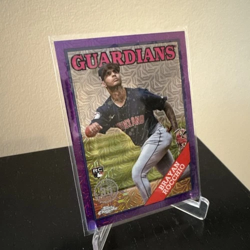 2023 Topps Update Brayan Rocchio Purple /75 Silver Pack Mojo Rookie Cleveland SP