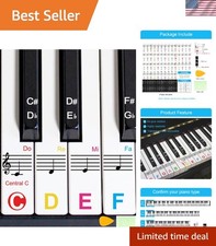 Eye-Catching Piano Stickers for Beginners Fits All Key Sizes 88/76/61/54/49