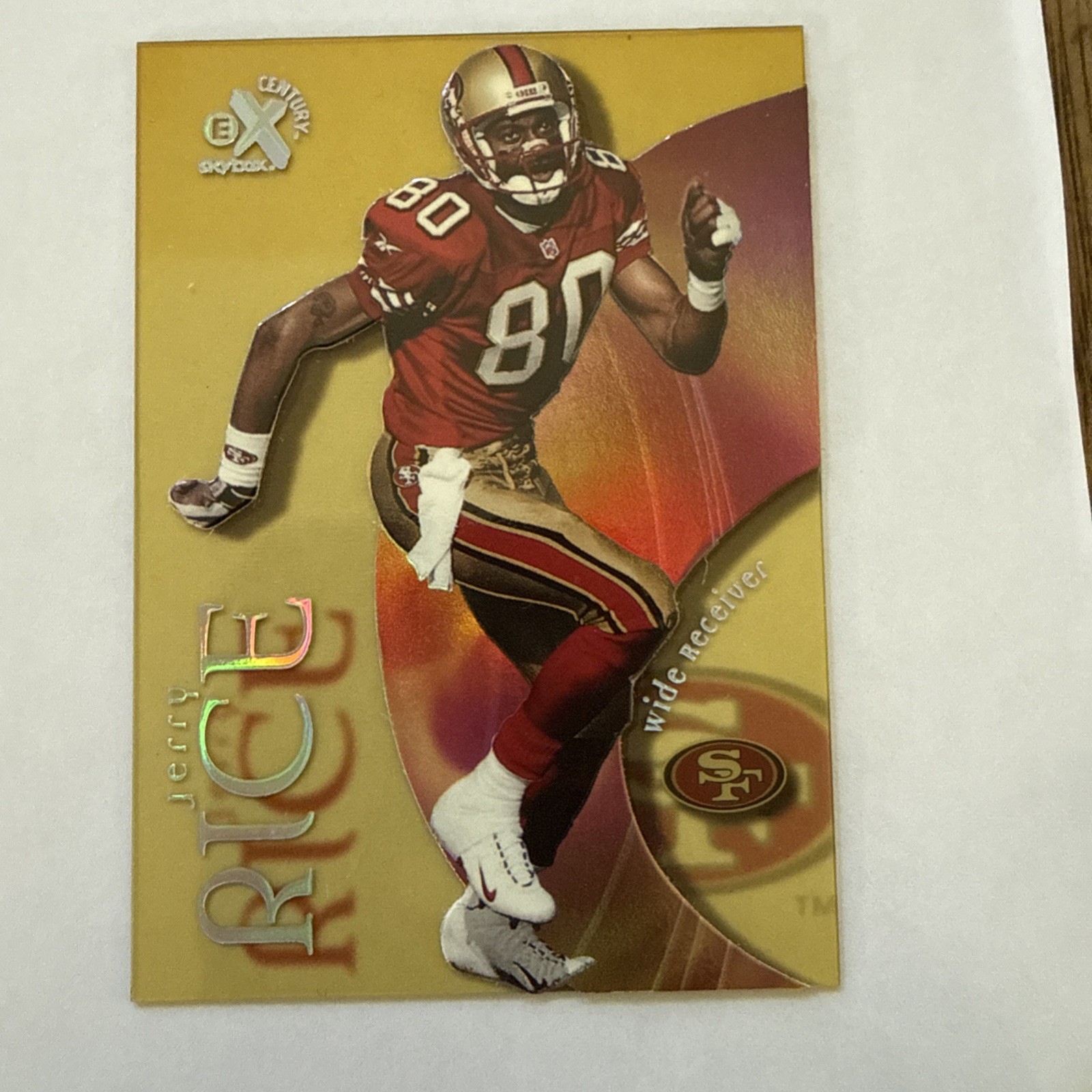 1999 Skybox EX Century Football JERRY RICE San Francisco 49ers Clear Acetate 24