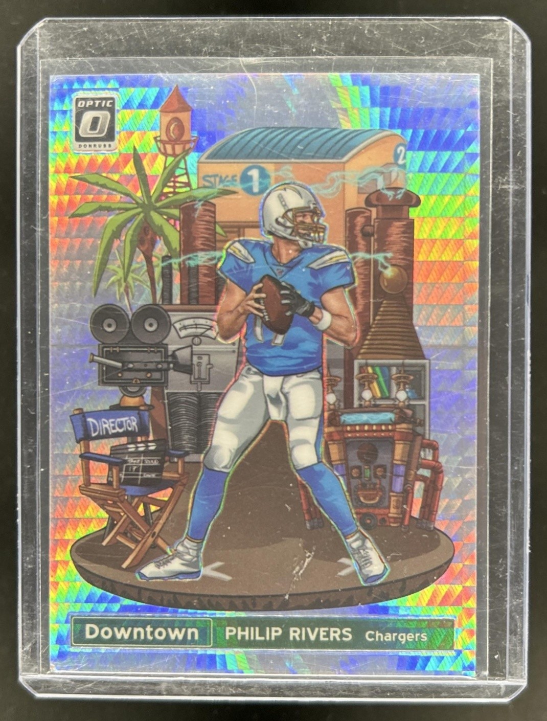 2019 Panini Donruss Optic Philip Rivers Downtown SSP #DT-9 Chargers
